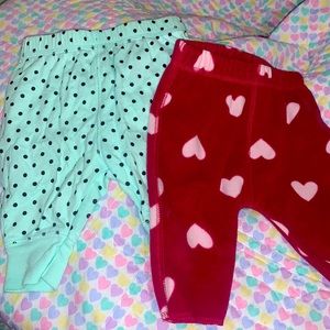 2 pairs of 3 month bottoms